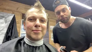 Haircut and Camouflage by Timo at “OldBoy” Barbershop 💈 in St Petersburg, Russia. LIVE