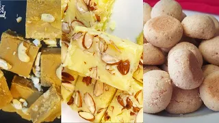 3 EASY EID SWEETS😍| Sweets recipe by lady boss| Festival sweets| milk toffee| burfi| peanut # rec173