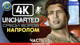 Uncharted 2 | 100% Прохождение на PS4 Pro [4K] — #1 [Напролом] | #BLACKRINSLER