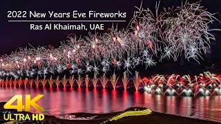 NEW YEAR 2022 | Ras Al Khaimah Fireworks (Worlds Longest 4Km Fireworks Display in UAE) RAKNYE2022 🇦🇪