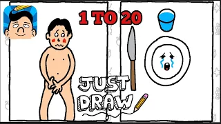 Just Draw All levels 1 To 20 Gameplay Walkthrough Solution