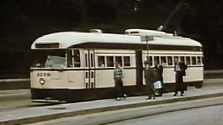 Streetcars  in Mexico City in the 1950s