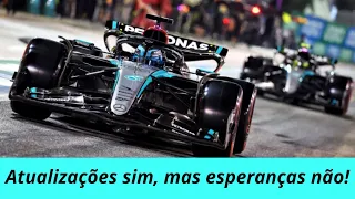 George Russell fala sobre as atualizações do Mercedes W15.