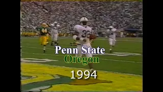 Penn State vs. Oregon 1994 GAME STORY Rose Bowl