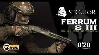 [FR] SHOTGUN FERRUM VELITES S III SECUTOR ARMS  020 MAGAZINE  SKYWAY # AIRSOFT REVIEW