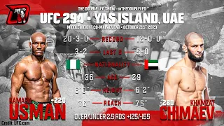 Kamaru Usman vs. Khamzat Chimaev UFC 294 Fight Breakdown