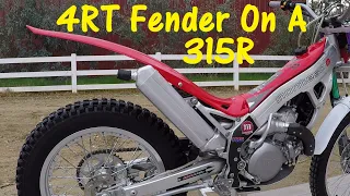 How To Modify A 4RT Rear Fender For A Montesa 315R