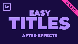 Call out titles after effects