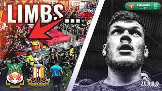 HARRY LEWIS’ HEROICS SEE WREXHAM CRASH OUT THE CARABAO CUP | WREXHAM 1 VS 1 BRADFORD | MATCHDAY VLOG