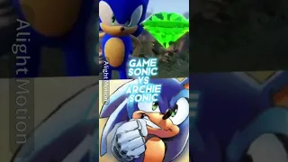 Archie sonic vs game sonic