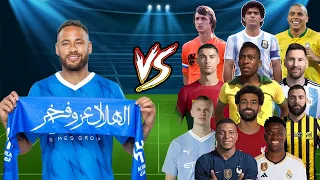 Neymar Al Hilal VS Beast Legends Ronaldo Messi Pele Maradona Salah Benzema Mbappe R9 Vini Haaland