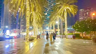 Downtown Dubai Complete Night Walk | 4k | Dubai Tourist Attraction |