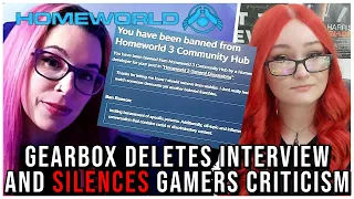 Gearbox DELETES Homeworld 3 Narrative Consultant Interview! BANS Critical Gamers On Steam & Reddit