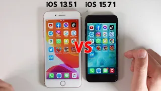 iOS 15.7.1 vs iOS 13.5.1 on iPhone 7 SPEED TEST - You Won't Believe THIS