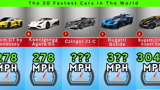 Comparison: The 30 Fastest Cars In The World In 2023