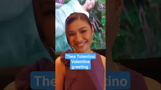 Thea Tolentino valentine greeting