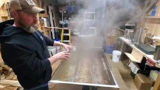 Making Maple Syrup start to finish on a WF Mason 2x3XL here at Sugarshacknation.