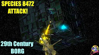 4K Species 8472 VS 29th CENTURY Temporal BORG Cube - Both Sides - Star Trek Ship Battles