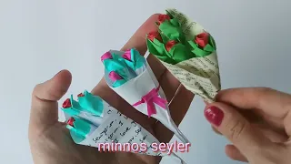 Son dakika Öğretmenler Günü Hediyesi. Kağıttan çiçek yapımı