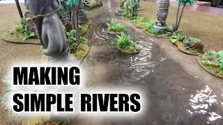 Making a 'lay flat' River for tabletop wargaming