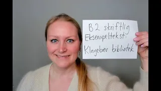 Video 1112 Karense kommenterer klagebrev på B2 nivå om stenging av bibliotek