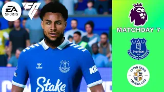 EA Sports FC 24 - Everton Vs. Luton Town - Premier League 23/24 Matchday 7 | Full Match