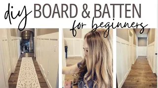 Easy DIY Board & Batten Wall | Hallway Makeover