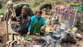 the kitchen in goat farm || lajimbudha ||