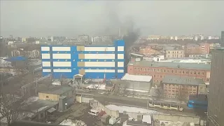 Пожар в ТЦ «Персей» в Москве