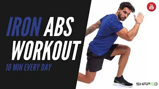 IRON ABS 10 min beginner abs workout / home no equipment workout