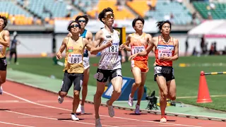 2024年静岡国際nonGP男子800m＋GP男子800mタイムレース決勝1組2組3組