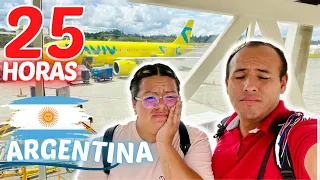 ✈ Así es VIAJAR por 24 HORAS en avión 😱✈️ Volamos Argentina en clase turista 🇦🇷 experiencia REAL 🆘