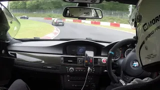 Nurburgring BMW E90 M3 chasing high spec GOLF R and CRAZY BMW E92 335i drift fast German