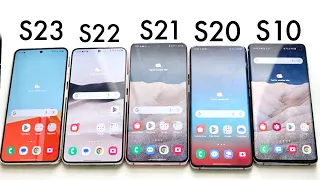 Samsung Galaxy S23 Vs Samsung Galaxy S22 Vs Galaxy S21 Vs Galaxy S20 Vs Galaxy S10! (Comparison)