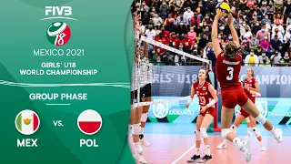 MEX vs. POL - Group Phase | Girls U18 Volleyball World Champs 2021