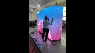 AmazingChina: Modular & Flexible LED TV Wall