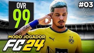 CHEGUEI A 99 DE OVER!? VOANDO NO MC JOGADOR! EA SPORTS FC 24