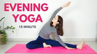 15 min Evening Yoga Stretch | Bedtime Yoga To Relax & Unwind | Yoga with Uliana