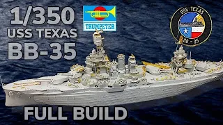 Trumpeter  1:350 Scale Battleship USS Texas - Full Build