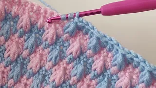 Super Easy crochet baby blanket pattern for beginners ~ Trend 3D Crochet Blanket Knitting Pattern