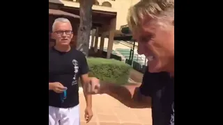 Dolph Lundgren training