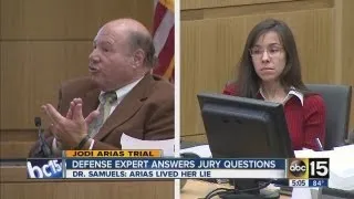 Defense expert in Arias trial answers jury questions