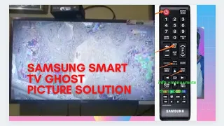 How to repair Samsung smart led  TV ghost pic !!  Negative pic lvds selection