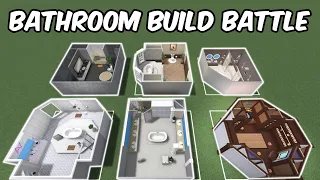 50k BATHROOM BUILD BATTLE IN BLOXBURG