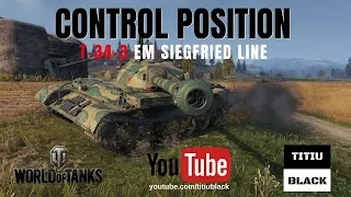 WOT - T-34-3  Importante posição em Siegfried Line |PT-BR| "World of Tanks"