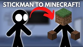 FNF Stickman to Minecraft! | Friday Night Funkin' VS Stickman Mod [Minecraft Note Block Cover]
