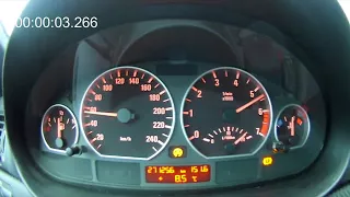 BMW E46 325i M54B25 acceleration 0 100