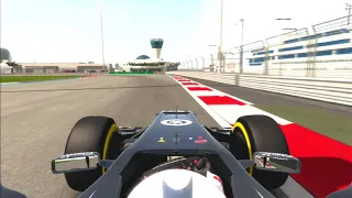 F1 2013 Abu Dhabi Yas Marina farewell to old layout hotlap setup onboard controller PS3 game 60fps