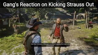 How The Gang Reacts on Kicking Strauss Out of The Camp - Red Dead Redemption 2