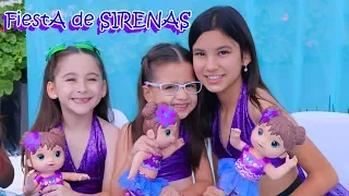 Llevo a SOFIE y a LARA a una FIESTA DE SIRENAS | AnaNana Toys